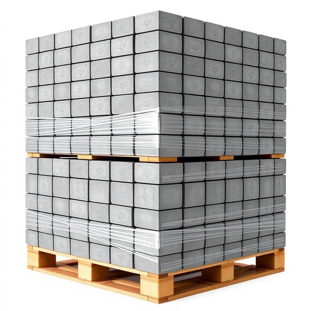 Bulk Cement Brick Pallet — 200 Pcs (with Delivery)