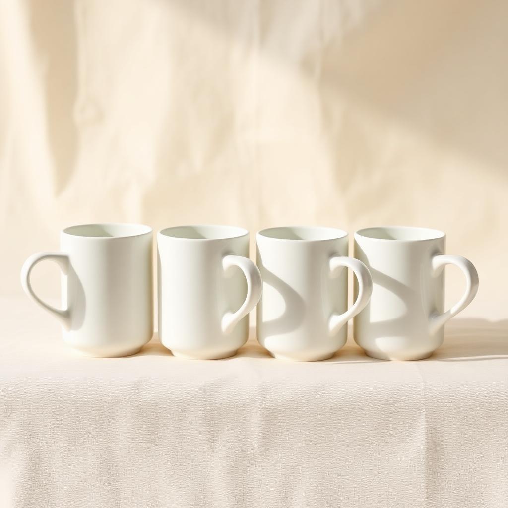 Ceramic Coffee Mug Set of 4
